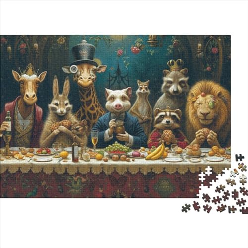 Animal World 1000 Pieces Puzzle Tierwelt 1000 Teile Puzzle Skill Game for The Whole Family Jigsaw Puzzles for Adults 1000pcs (75x50cm) von YLIANVED
