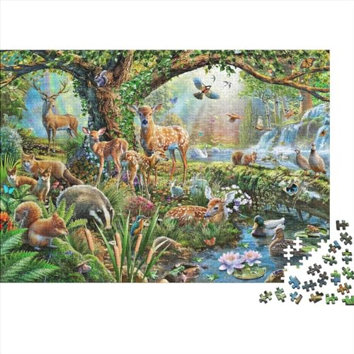 Animal World 1000 Pieces Puzzle Tierwelt 1000 Teile Puzzle Skill Game for The Whole Family Jigsaw Puzzles for Adults and Children from 14 Years 1000pcs (75x50cm) von YLIANVED