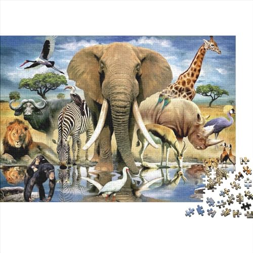 Animal World 500 Piece Puzzle Tierwelt 500 Teile Puzzle Puzzle Lernspiele Heimdekoration Jigsaw Puzzles Für Erwachsene 500pcs (52x38cm) von YLIANVED