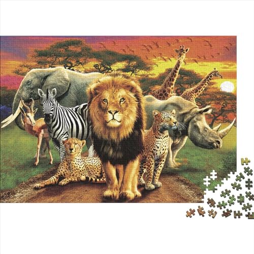 Animal World 500 Pieces Puzzle Tierwelt 500 Teile Puzzle Skill Game for The Whole Family Jigsaw Puzzles for Adults and Children from 14 Years 500pcs (52x38cm) von YLIANVED
