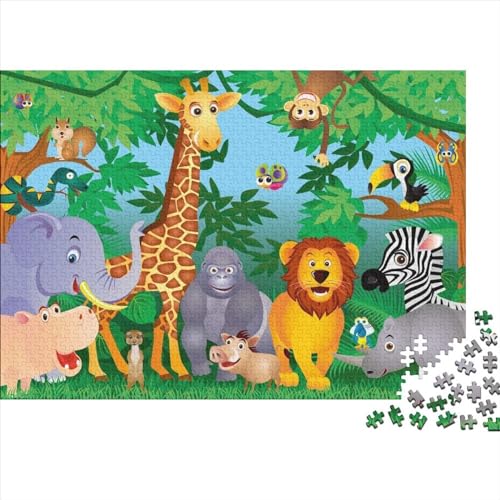 Animal World Puzzle 1000 Pieces Tierwelt 1000 Teile Puzzle 1000 Teile Premium Quality Challenge Toy Jigsaw Puzzles for Adults 1000pcs (75x50cm) von YLIANVED