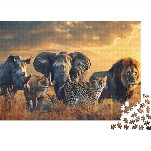Animal World Puzzle 1000 Pieces Tierwelt 1000 Teile Puzzle Children Educational Game - Toy Gift Jigsaw Puzzles for Adults and Children from 14 Years 1000pcs (75x50cm) von YLIANVED