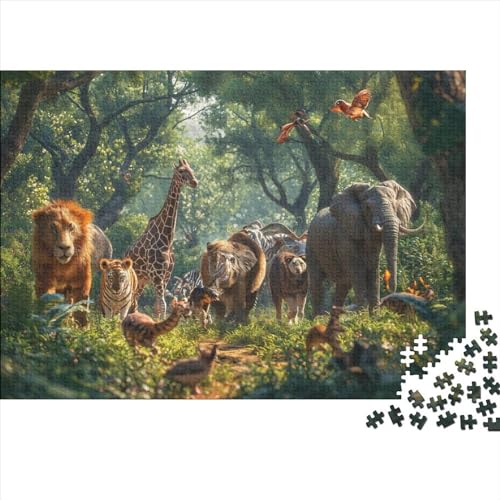 Animal World Puzzle 1000 Pieces Tierwelt 1000 Teile Puzzle Puzzle Lernspiele Heimdekoration Jigsaw Puzzles Für Erwachsene 1000pcs (75x50cm) von YLIANVED