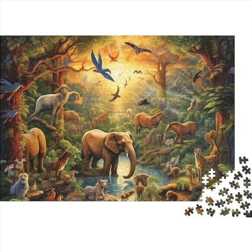Forest Animals 1000 Piece Puzzle Animals 1000 Teile Puzzle Children Educational Game - Toy Gift Jigsaw Puzzles Für Erwachsene 1000pcs (75x50cm) von YLIANVED
