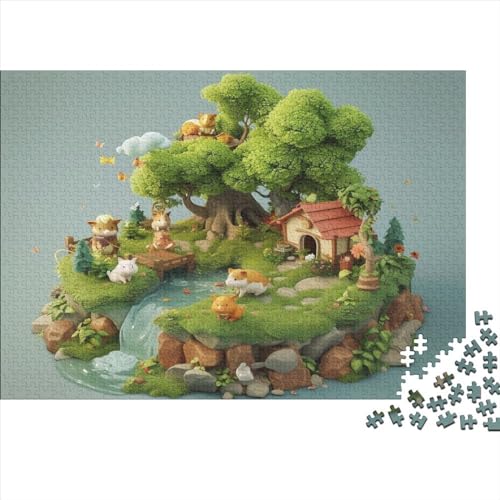 Forest Animals 1000 Piece Puzzle Animals 1000 Teile Puzzle Educational Game - Toy Gift - Wall Decoration Jigsaw Puzzles Für Erwachsene 1000pcs (75x50cm) von YLIANVED
