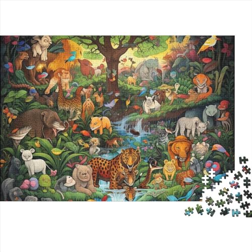 Forest Animals Puzzle 1000 Pieces Animals 1000 Teile Puzzle Skill Game for The Whole Family Jigsaw Puzzles Für Erwachsene 1000pcs (75x50cm) von YLIANVED