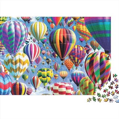 Hot Air Balloon 1000 Piece Puzzle Heißluftballons 1000 Teile Puzzle 1000 Teile Premium Quality Challenge Toy Jigsaw Puzzles for Adults and Children from 14 Years 1000pcs (75x50cm) von YLIANVED