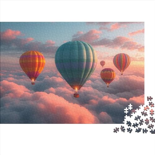 Hot Air Balloon 1000 Piece Puzzle Heißluftballons 1000 Teile Puzzle Impossible Puzzle - Home Decoration Puzzle Jigsaw Puzzles Für Erwachsene 1000pcs (75x50cm) von YLIANVED