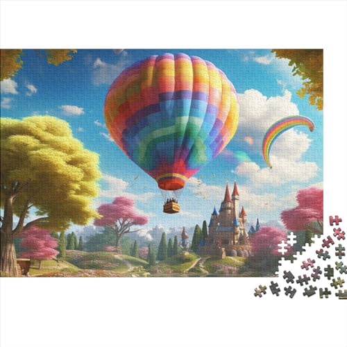Hot Air Balloon 1000 Piece Puzzle Heißluftballons 1000 Teile Puzzle Puzzle Lernspiele Heimdekoration Jigsaw Puzzles Für Erwachsene 1000pcs (75x50cm) von YLIANVED