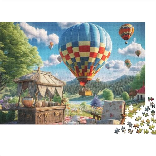 Hot Air Balloon 1000 Pieces Puzzle Heißluftballons 1000 Teile Puzzle Puzzle Lernspiele Heimdekoration Jigsaw Puzzles for Adults and Children from 14 Years 1000pcs (75x50cm) von YLIANVED