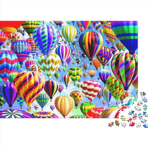 Hot Air Balloon 1000 Pieces Puzzle Heißluftballons 1000 Teile Puzzle Stress Relieve Family Puzzle Game Jigsaw Puzzles Für Erwachsene 1000pcs (75x50cm) von YLIANVED