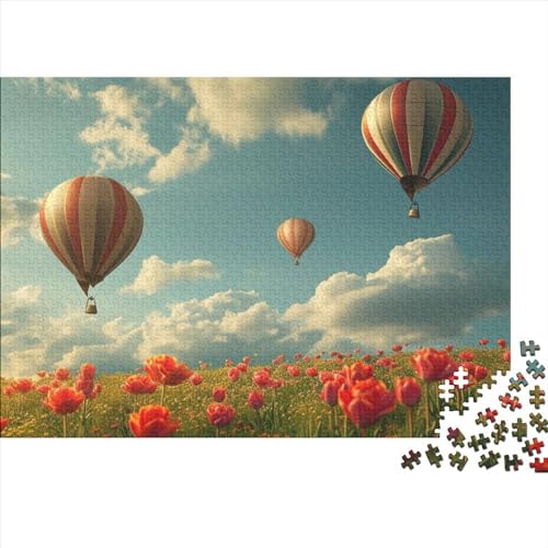 Hot Air Balloon 300 Pieces Puzzle Heißluftballons 300 Teile Puzzle Skill Game for The Whole Family Jigsaw Puzzles Für Erwachsene 300pcs (40x28cm) von YLIANVED