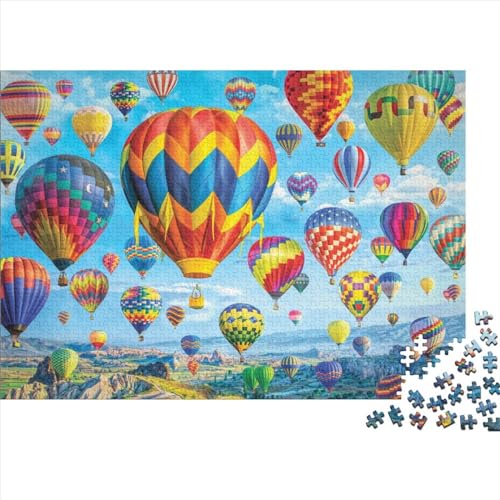 Hot Air Balloon Puzzle 1000 Pieces Heißluftballons 1000 Teile Puzzle Skill Game for The Whole Family Jigsaw Puzzles Für Erwachsene 1000pcs (75x50cm) von YLIANVED