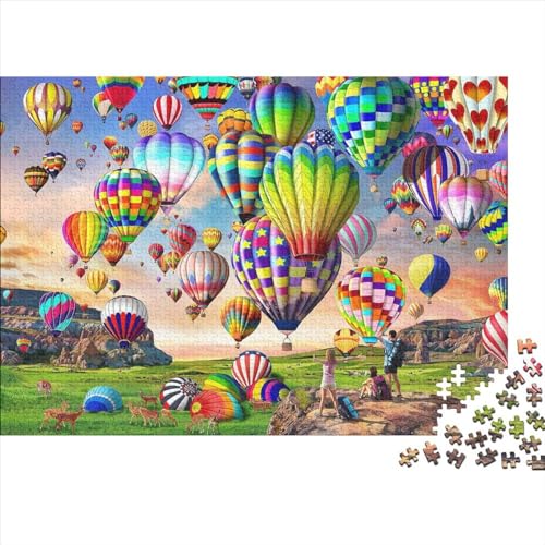 Hot Air Balloon Puzzle 500 Pieces Heißluftballons 500 Teile Puzzle 500 Teile Premium Quality Challenge Toy Jigsaw Puzzles for Adults and Children from 14 Years 500pcs (52x38cm) von YLIANVED