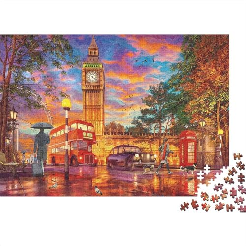 London Cityscape Puzzle 500 Pieces London Stadtbild 500 Teile Puzzle Educational Game - Toy Gift - Wall Decoration Jigsaw Puzzles for Adults and Children from 14 Years 500pcs (52x38cm) von YLIANVED