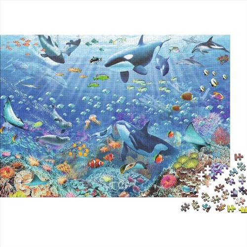 Ocean World 1000 Piece Puzzle Unterwasserwelt 1000 Teile Puzzle Children Educational Game - Toy Gift Jigsaw Puzzles for Adults and Children from 14 Years 1000pcs (75x50cm) von YLIANVED