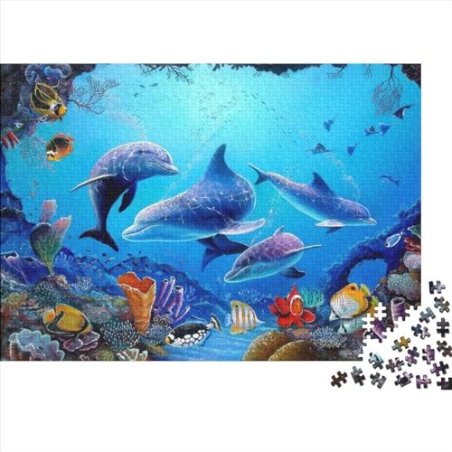 Ocean World 1000 Pieces Puzzle Unterwasserwelt 1000 Teile Puzzle 1000 Teile Premium Quality Challenge Toy Jigsaw Puzzles for Adults and Children from 14 Years 1000pcs (75x50cm) von YLIANVED