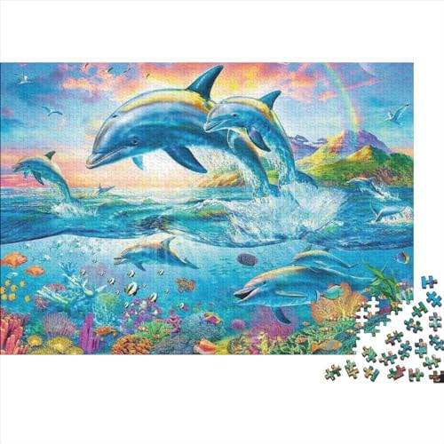 Ocean World 1000 Pieces Puzzle Unterwasserwelt 1000 Teile Puzzle 1000 Teile Premium Quality Challenge Toy Jigsaw Puzzles for Adults and Children from 14 Years 1000pcs (75x50cm) von YLIANVED