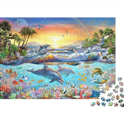 Ocean World 1000 Pieces Puzzle Unterwasserwelt 1000 Teile Puzzle Impossible Puzzle - Home Decoration Puzzle Jigsaw Puzzles for Adults 1000pcs (75x50cm) von YLIANVED