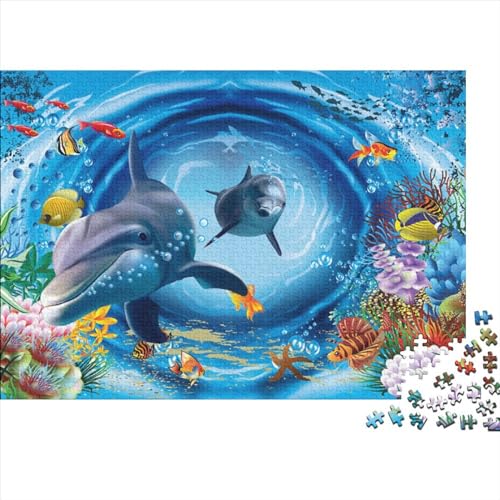 Ocean World 1000 Pieces Puzzle Unterwasserwelt 1000 Teile Puzzle Puzzle Lernspiele Heimdekoration Jigsaw Puzzles for Adults and Children from 14 Years 1000pcs (75x50cm) von YLIANVED