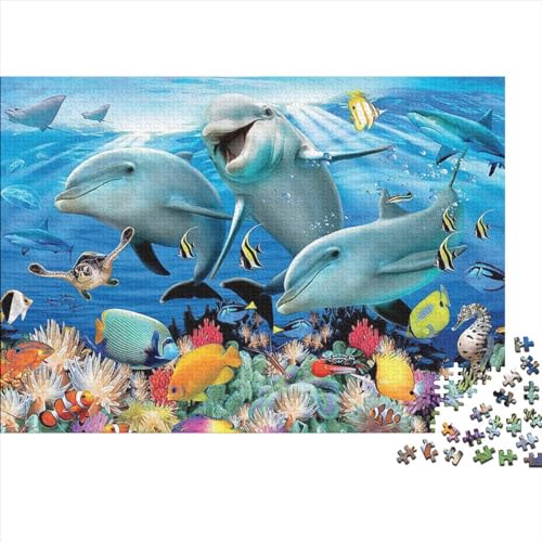Ocean World 1000 Pieces Puzzle Unterwasserwelt 1000 Teile Puzzle Puzzle Lernspiele Heimdekoration Jigsaw Puzzles for Adults and Children from 14 Years 1000pcs (75x50cm) von YLIANVED