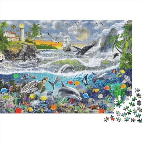 Ocean World 300 Piece Puzzle Unterwasserwelt 300 Teile Puzzle Stress Relieve Family Puzzle Game Jigsaw Puzzles Für Erwachsene 300pcs (40x28cm) von YLIANVED