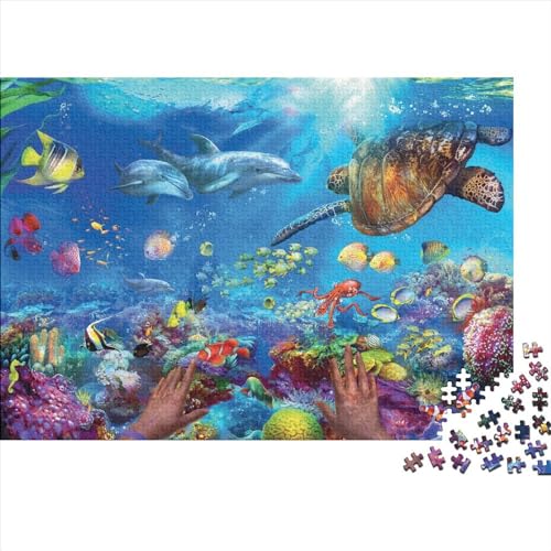 Ocean World 300 Pieces Puzzle Unterwasserwelt 300 Teile Puzzle Children Educational Game - Toy Gift Jigsaw Puzzles for Adults and Children from 14 Years 300pcs (40x28cm) von YLIANVED
