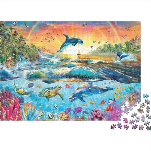 Ocean World 300 Pieces Puzzle Unterwasserwelt 300 Teile Puzzle Puzzle Lernspiele Heimdekoration Jigsaw Puzzles Für Erwachsene 300pcs (40x28cm) von YLIANVED