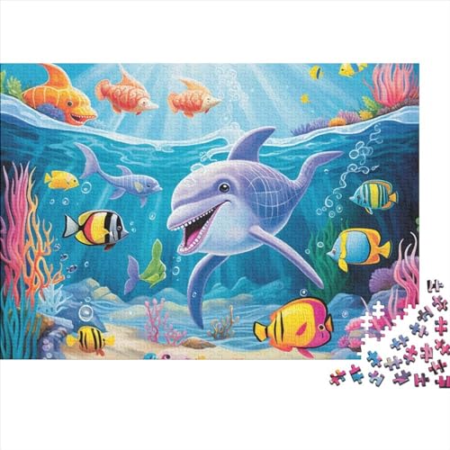 Ocean World 500 Piece Puzzle Unterwasserwelt 500 Teile Puzzle Impossible Puzzle - Home Decoration Puzzle Jigsaw Puzzles Für Erwachsene 500pcs (52x38cm) von YLIANVED