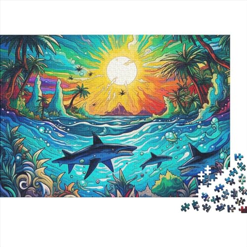 Ocean World Puzzle 1000 Pieces Unterwasserwelt 1000 Teile Puzzle Children Educational Game - Toy Gift Jigsaw Puzzles for Adults and Children from 14 Years 1000pcs (75x50cm) von YLIANVED