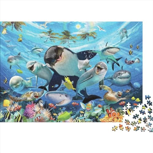 Ocean World Puzzle 1000 Pieces Unterwasserwelt 1000 Teile Puzzle Educational Game - Toy Gift - Wall Decoration Jigsaw Puzzles Für Erwachsene 1000pcs (75x50cm) von YLIANVED