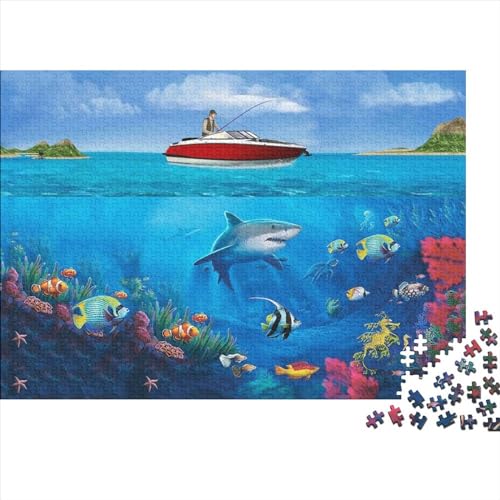 Ocean World Puzzle 1000 Pieces Unterwasserwelt 1000 Teile Puzzle Puzzle Lernspiele Heimdekoration Jigsaw Puzzles for Adults and Children from 14 Years 1000pcs (75x50cm) von YLIANVED
