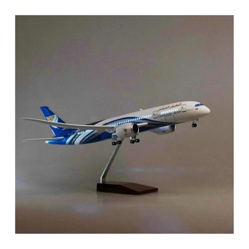 1/130 47CM Für B787 Flugzeug Oman Airline W Licht Und Rad Druckguss Harz Flugzeug Modell Spielzeug(with Light) von YLQERZ