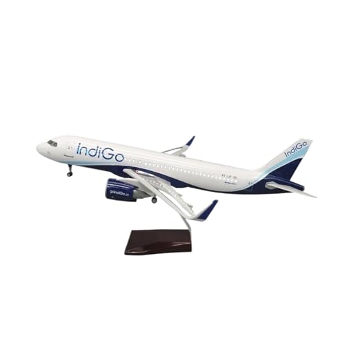 1/80 Für Indigo 320neo Air India Flugzeugmodell Mit LED-Rädern Sammlung Dekoration Fans Spielzeug(No Light) von YLQERZ