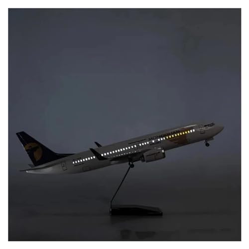 1:85 Für Mongolische Boeing 737 Harz Flugzeug Mit Licht Diecast Modell Sammlung Display(with Light) von YLQERZ