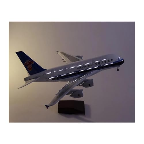 45,5 cm 1/160 Für A380 Flugzeug Modell Spielzeug Druckguss Harz Sammlung Display(with Light) von YLQERZ
