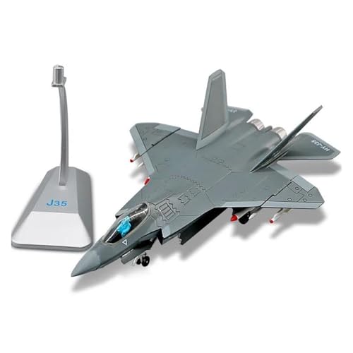 Maßstab 1:100 Für Trägergestütztes Kampfflugzeug J-35 Legierungsmodell Sammlerstück Militär Mit Vitrine von YLQERZ