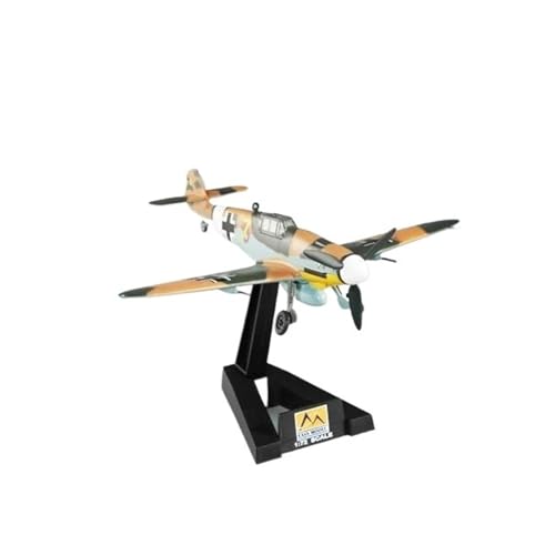 Metallflugzeugmodell 1/72 Für BF109G-2 Kämpfer JG53 Flügel Tunesien Montiert Militär Statische Modell Militär Modell Enthusiasten Sammlung Sammeln Oder Verschenken von YLQERZ