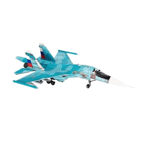 Metallflugzeugmodell 1/72 Für Russische Luftwaffe Su34 Legierung Flugzeug Modell Kämpfer SU34 Platypus Luftfahrt Sammlerstücke Ornamente Sammeln Oder Verschenken(White) von YLQERZ