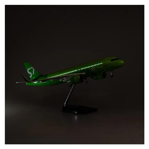Metallflugzeugmodell 1/80 Für A320 NEO Siberia S7 Airlines Modell Spielzeug Licht Mit Rad Fahrwerk Diecast Harz Flugzeug Sammlung Sammeln Oder Verschenken(with Light) von YLQERZ