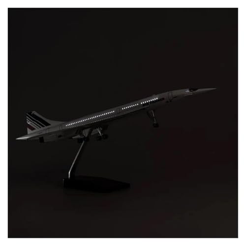Metallflugzeugmodell 1:125 Für Air France Concorde Airlines Harz Flugzeug Mit Licht Und Räder Spielzeug Sammlung Fans Sammeln Oder Verschenken(with Light) von YLQERZ