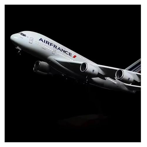 Metallflugzeugmodell 1:142 Für Harz Modell France Airlines A380 Flugzeug Mit Licht Sammlung Display Spielzeug Fans Dekoration Sammeln Oder Verschenken(with Light) von YLQERZ