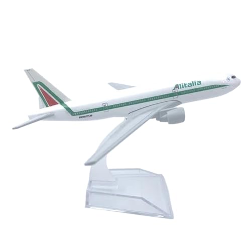 Metallflugzeugmodell 16 cm Für B777 Italia 1:400 Maßstab Metall Replik Boeing 777 Spielzeug Luftfahrt Dekoration Modell Sammeln Oder Verschenken von YLQERZ