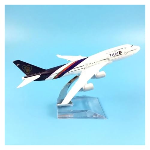 Metallflugzeugmodell 16 cm Für Thai Boeing 747 Flugzeuge Modell Druckguss Metall 1/400 Skala Militär Enthusiasten Sammlung Sammeln Oder Verschenken von YLQERZ