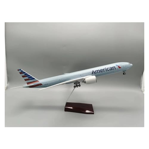 Metallflugzeugmodell 47 cm Maßstab 1/157 Für B777 Flugzeugmodell Spielzeug Mit Licht Und Radfahrwerk Druckguss-Leichtflugzeug Sammeln Oder Verschenken(with Light) von YLQERZ