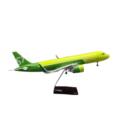 Metallflugzeugmodell 47CM 1/80 Für A320NEO Siberia S7 Modell Spielzeug Licht & Rad Fahrwerk Druckguss Harz Flugzeug Modell Sammeln Oder Verschenken(No Light) von YLQERZ