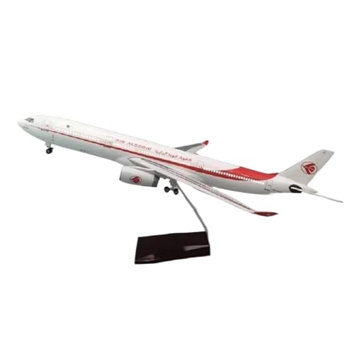 Metallflugzeugmodell 47CM Flugzeug Spielzeug Für A330 Modell Algerien Mit Harz Flugzeug Modell Drahträder Flugzeug Spielzeug Dekoration Sammeln Oder Verschenken(No Light) von YLQERZ