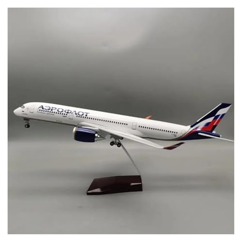 Metallflugzeugmodell 47CM Für A350 Russische Flugzeug Modell Miniatur Spielzeug Flugzeug Für Sammlung Tabletop Display Sammeln Oder Verschenken(with Light) von YLQERZ