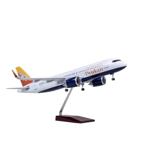 Metallflugzeugmodell 47cm Für A320 Bhutan W Licht Und Rad Fahrwerke Harz Flugzeug Modell Tisch Ornamente Spielzeug Sammeln Oder Verschenken(No Light) von YLQERZ