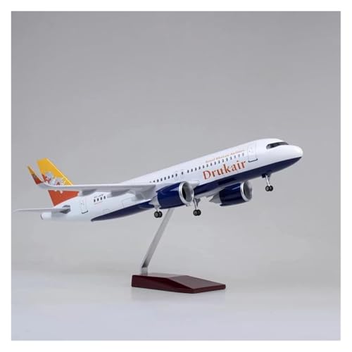 Metallflugzeugmodell 47cm Für A320 Bhutan W Licht Und Rad Fahrwerke Harz Flugzeug Modell Tisch Ornamente Spielzeug Sammeln Oder Verschenken(with Light) von YLQERZ